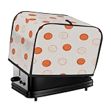 Funda para tostadora de 2 rebanadas, color naranja, resistente a las manchas, para cocina, pequeños electrodomésticos, lavable a máquina, regalo para mujer