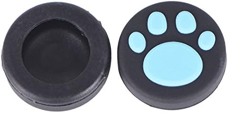 Silicone Analog Thumb Grip Stick Cap Cover Joystick Cap Thumbstick Cover Cat Paw For PS3 PS4 Xbox One Xbox 360 (Blue)
