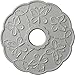 Ekena Millwork CM17TSFRF Terrones Butterfly Ceiling Medallion, 17 7/8"OD x 3 7/8"ID x 1"P, Hand-Painted Frost