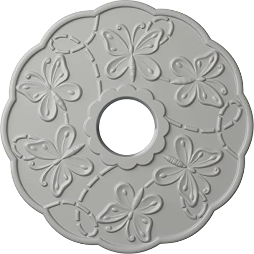 Image of Ekena Millwork CM17TSFRFDecorative Ceiling Medallions Modeled After Original Historical Patterns & Designs, Frost