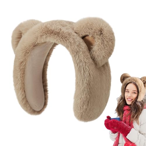 Zasdvn Orejeras para el Frío, Orejeras de Peluche para Niños con Diseño de, Protección Auditiva Antideslizante para Deportes Caza Trayectos Diarios Patinaje sobre Hielo Corredores Ciclistas
