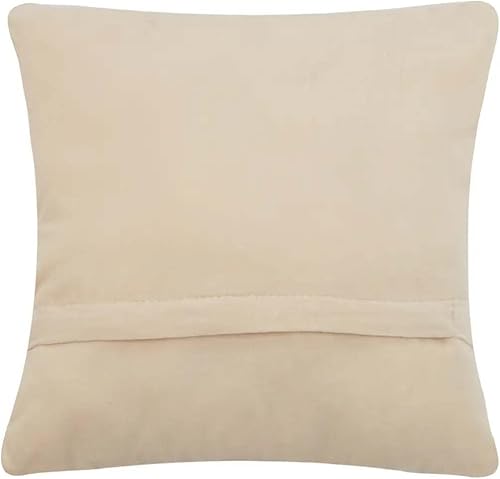 Miniatura 3 de Cojín cuadrado de lana con gancho floral Bulldog de 18 pulgadas