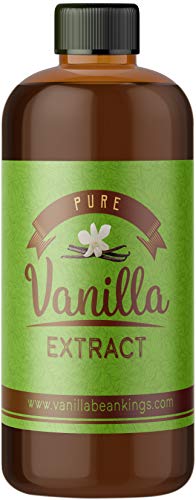 Pure Vanilla Extract for Baking and Cooking - Gourmet Madagascar Bourbon Blend made with Real Vanilla Beans, 4 Ounces (Double Fold)