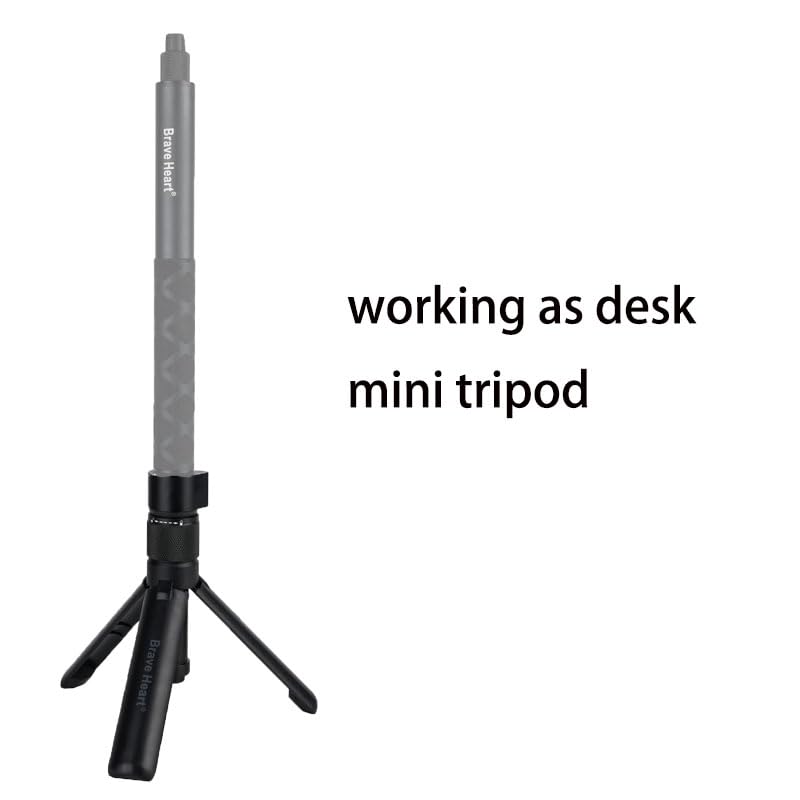 Image of Brave Heart Bullet Time Handle Tripod Multi-Functional Tabletop Fold Tripod for insta360 Insta 360 X4 X3,ONE RS,GO 2,ONE X2,ONE R,ONE X ONE RS GO 3 GO 2 Action Sport Camera Accessories