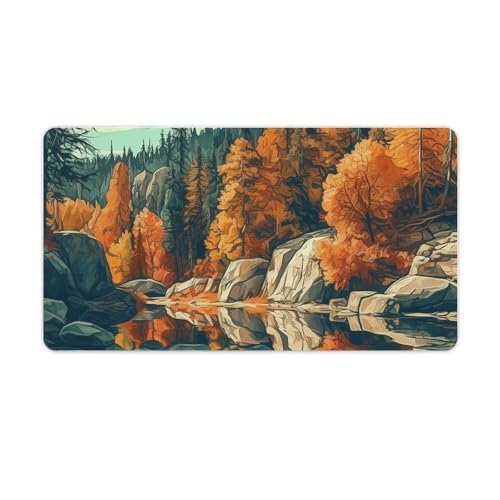 Tapis de souris antidérapant paysage pour éviter les glissements de clavier