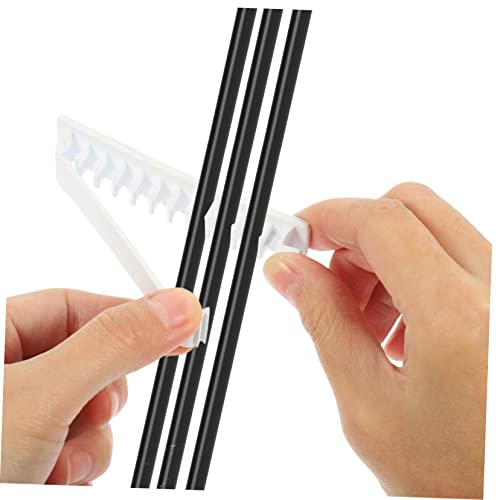 MERRYHAPY 4 piezas Clips de Gestión de Cables USB Organizador de Cables para Escritorio Fácil de Usar Soporte de Cables Ordena Cables en Casa Oficina y Estudio Blanco miniatura 2