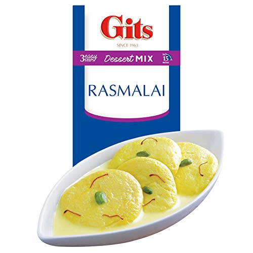 Gits Instant Rasmalai Desert Mix, 135g (Pack of 3)