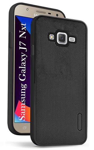 Image of Jkobi Back Cover Case for Samsung Galaxy J7 Nxt (Textured Grip Design | Camera Protection | Slim and Light Weight | Soft Touch and Feel | Black)