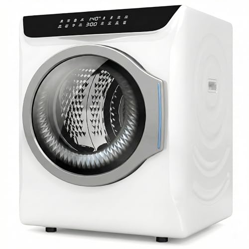 Auertech 2.8 CU. FT. Portable Dryers for Laundry Compact Clothes Dryer with Stainless Steel Tub & Boot Dryer 1400W Dryer Machine Electric Dryer with LED Control for Apartment Dorm RV White
