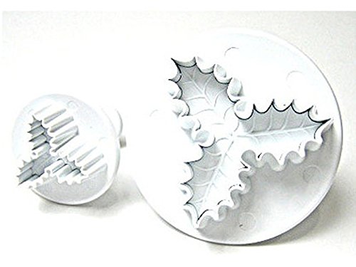 Pme Veined Three Leaf Holly Plunger Cutters, Small And Large Sizes, Set Of 3 #TOP14