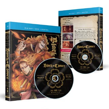 Black Clover (Season 3 Part 4   Eps 130 141)   4 Disc Set (+ Digital Copy) (Blu Ray & DVD Combo) [ Origen Australiano, Ningun Idioma Espanol ] (Blu Ray)