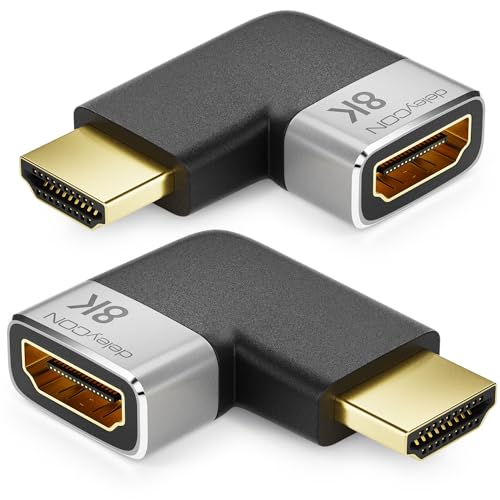 deleyCON 2 Stück HDMI Adapter Kupplung Verbinder 8K@60Hz / 4K@120...