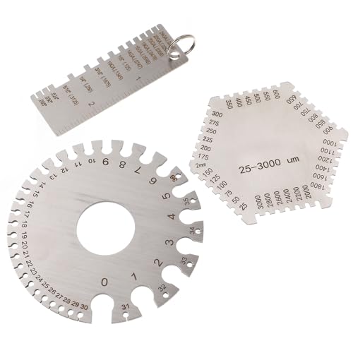Juego de 3 Calibradores de Grosor en Acero Inoxidable miniatura 1
