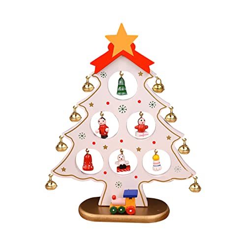Momolaa Accents décoratifs pour la décoration intérieure Arbre de Noël Artificiel Mini Arbre de Noël décoration de Bureau Cakes De Bertrand (White, One...