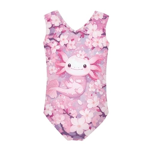 Image of One Piece Swimsuit Girls Kids Bathing Suit V Neck Wide Shoulder Strap Toddler Beach Swimwear for 3-14 Years