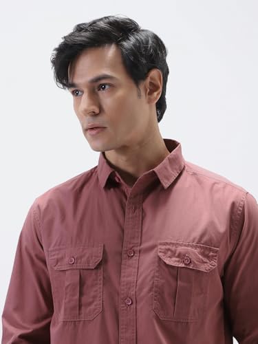 Image of Urbano Fashion Men's Cotton Full Sleeve Regular Fit Casual Solid Shirt