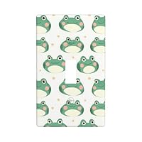 Green Cute Frog Print Light Switch Cover Plate, 1- Gang Standard Size 4.5\" x 2.76\", Decorative Toggle Wall Plate Covers, Unbreakable Polycarbonate Thermoplastic