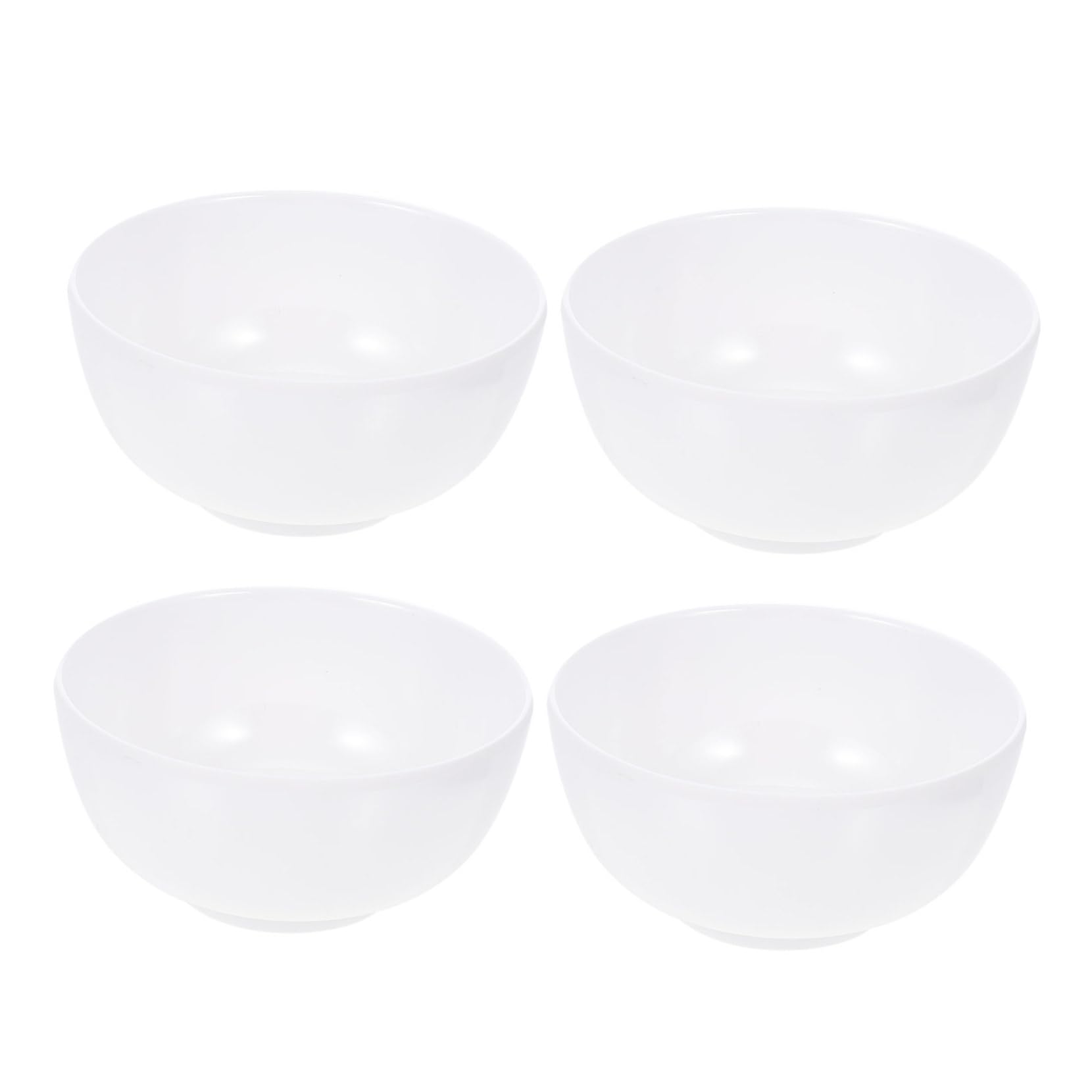 Alipis 4pcs Side Dishes Rice Bowls Small Bowls Household Rice Bowl Ramen Bowl Hot Pot Seasoning Bowls Ramen Udon Noodle Bowl Household Sauce Bowls Dipping Bowl Melamine Small Soup Bowl