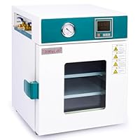 stonylab Vakuumtrocknungsofen, 24l/0,9 cu ft Labortrocknungs-und Heizofen mit Vakuummeter und Digitaler Steuerung, Vacuum Drying Oven, 220V/RT+10-250℃, Edelstahl