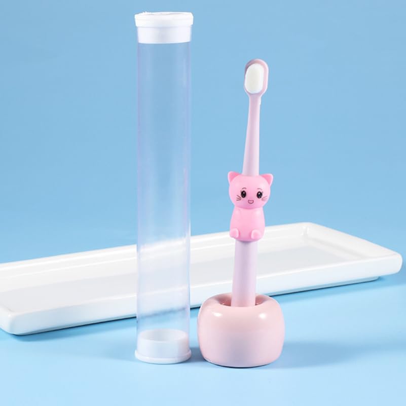 FRCOLOR Cartoon-Zahnbürsten mit weichen Borsten, lustige Pflegewerkzeuge für sanfte Reinigung für kleine Zähne und Zahnfleisch, fördert gesunde Putzgewohnheiten, 3 Stück – Bild 6