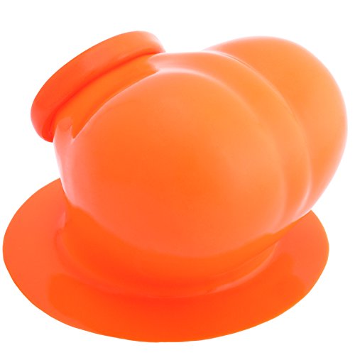 Sleeve con anillo de pene de 3.5 cm flexible y funda de látex Ben naranja 4