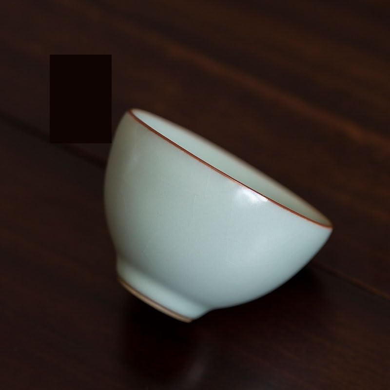 Filiżanki Matcha Master Cup Ceramiczny Pojedynczy Kubek Retro Kung Fu Herbata Ręcznie Ru Porcelana Filiżanka do herbaty Chińska filiżanka do herbaty Zestaw do herbaty Kubek do herbaty