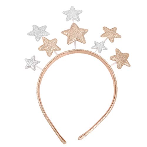 FRCOLOR Sterne Haarreif Glitzer Stern Krone Stirnband Party Kostüm Haarbänder Geburtstag Weihnachten Neujahr Party Kostüm Stirnbänder Kinder Kopfschmuck Foto Requisiten Cover