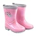 PERLETTI Rosa Regen Stiefeletten für Kleine Mädchen - Pink Gummistiefel Kleinkind Kindergarten 3 4 5 6 Jahre - Kinderstiefel Regen Stiefel Reflektierend für Kinder Maedchen (Perlrose, 30/31 EU)