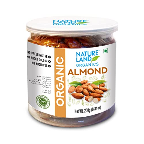 Image of Natureland Organics Raisins / Kismis 250 Gm - Organic Raisins & Almonds 250 Gm, Healthy Organic Dry Fruits