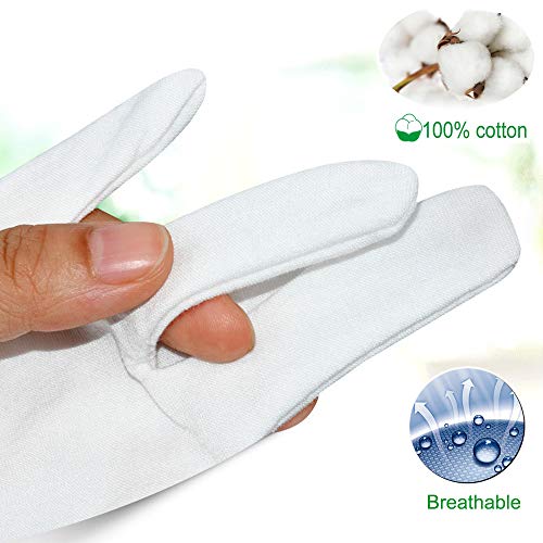 White-Cotton-Gloves-Large-Moisturizing-Gloves-for-Dry-Hands-Eczema-Overnight-Lotion-Spa-10-Pairs-Jewelry-Inspection-Work-Gloves-for-Men-and-Women