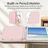 GKABXY Case for iPad 9th/8th/7th Generation 2021/2020/2019 10.2 Inch with Pencil Holder, Soft TPU Back & Tri-fold Stand Protective, Auto Wake/Sleep for iPad 10.2 Inch, Pink - Image 5