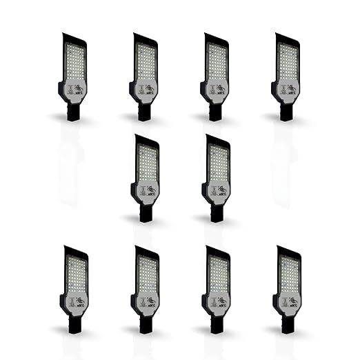 Image of D'Mak LED Street Light White Focus with Lens Waterproof IP65 for Outdoor Purposes (Pack of 10, 24W LED Street Light)