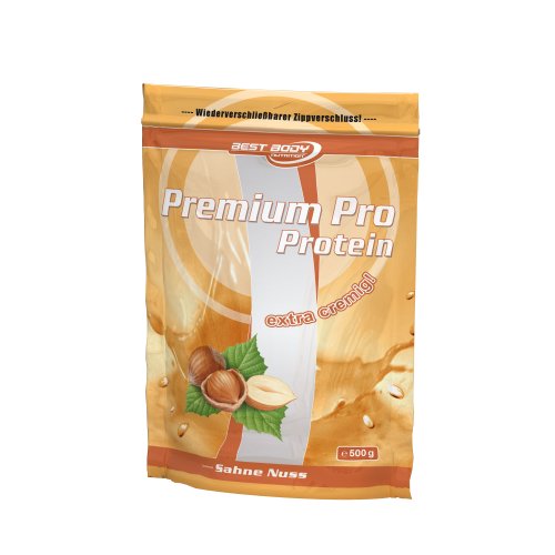 Best Body Nutrition Premium Pro Protein Sahne-Nuss , 1er Pack (1 x 500 g Beutel)