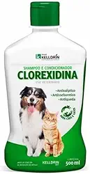 Shampoo Clorexidina Anti Seborreia Septico Queda Cães 5 Em 1