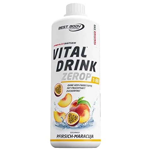 Best Body Nutrition Vital Drink ZEROP® - Pfirsich-Maracuja, Original Getränkekonzentrat - Sirup - zuckerfrei Cover