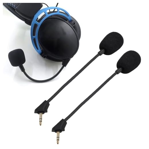 2Pcs Detachable Microphone Replacement for Cloud S Gaming Headset, Noise Reduction Boom Mic with Gold Plated Connector for Computer PC