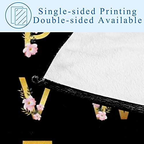 Couverture chaude imprimé floral isolation thermique lit