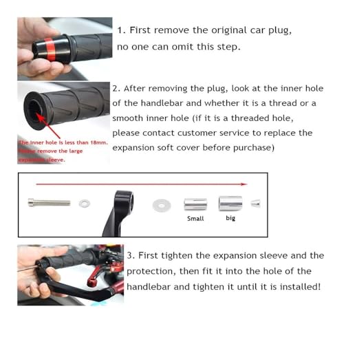 Protecteur Guidon Moto Aluminium CNC Leviers Frein Embrayage ER6N