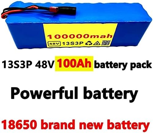 Bateria De Bicicleta Elétrica Scooter 48v 100Ah 18650 Bateria De Íon De Lítio 13 Série 3 Paralela +