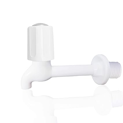 Mishra Enterprises Body Bib Cock with Round Wall Flage & Foam Flow, Bathroom Tap, Basin Tap, Water tap for Bathroom