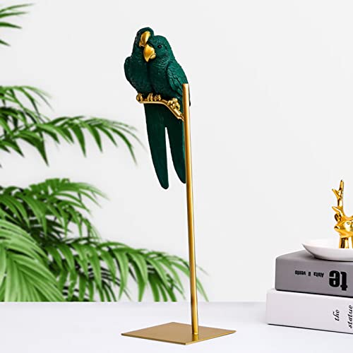 Figurine décorative de perroquet ara en résine : statue de table