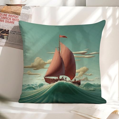 Fundas de almohada de 45x45 cm con cremallera invisible para sofás de salón 6