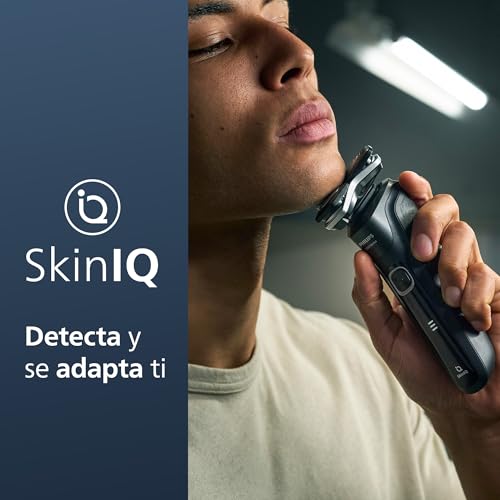 Philips Serie 5000 Afeitadora Eléctrica Hombre, Máquina de Afeitar Barba con Recortadora, 45 cuchillas, Cuida la piel, 60min de uso, En Seco y Húmedo, Recargable, Centro de Limpieza, S5898/50, Negro - imagen 3