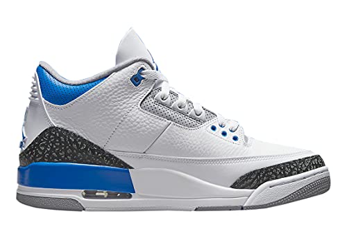 Image of Nike Jordan Mens Air 3 Retro CT8532 145 Racer Blue - Size 13