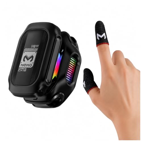 Memo CX12 Magnetic Phone Cooler for iPhone and Android RGB Lighting Semiconductor Cooling 2000 mAh Battery Temperature Display