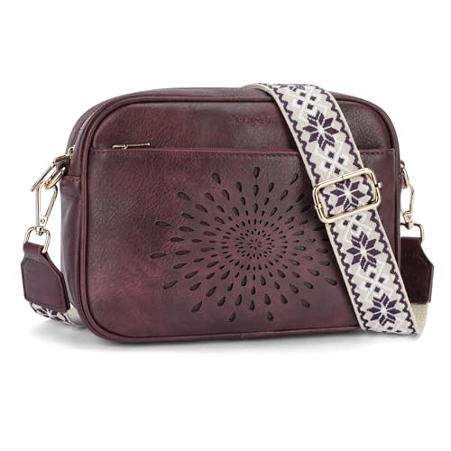 Image of APHISON Crossbody Bags for Women Trendy,Vegan Leather Small Crossbody Purses Shoulder Handbags with Adjustable Strap