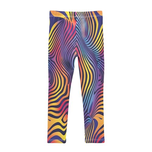 Bolaz Toddler Girls Leggings Printed Yoga Pants Leggings Stripe Graffiti for Kids2