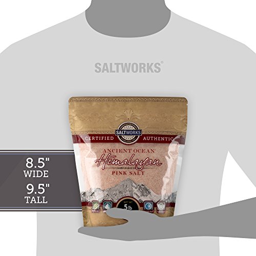 SaltWorks Ancient Ocean Himalayan Pink Salt, Fine, 5 Pound