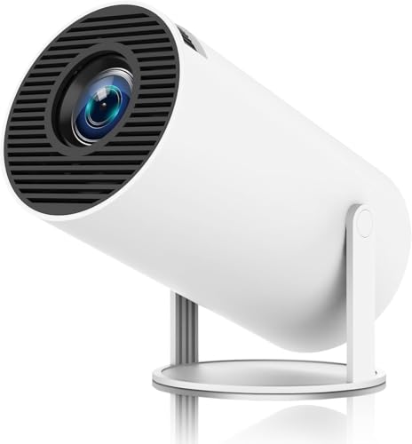 Image of Smart Projector with Android 11 HD Projector 1080P 4K WiFi6 BT Home Theater Video Projector 180 Rotatable Stand Car Keystone Correction for Mobile Phone TV Stick