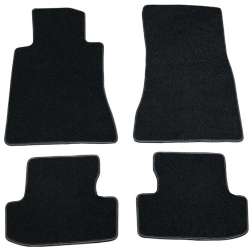 Custom Fit Carpet Floor Mats for Ford Mustang 2001-2014 All-Weather Protection with Luminous Logo Anti-Slip Design Full Coverage & Quick Installation